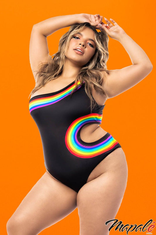Rainbow Aysymmetrical Teddy