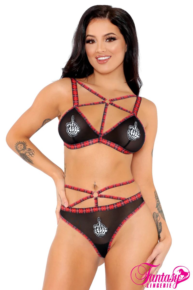 Plaid Print Set